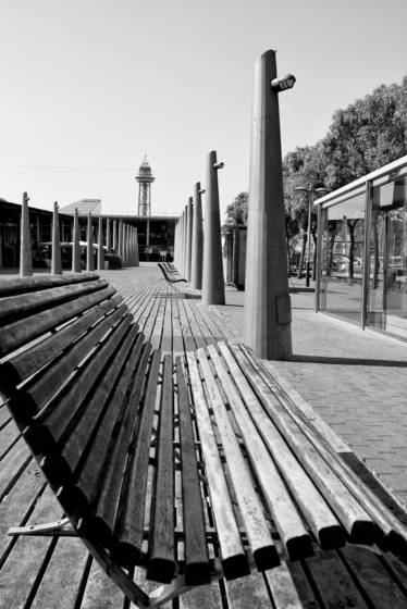 The_bench_and_the_lamp_posts