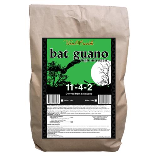Vital Earth's High Nitrogen Bat Guano 11-4-2  22 lb