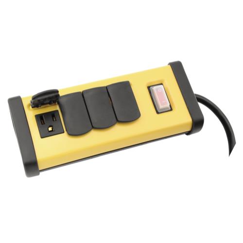 Power All Indoor Metal Power Strip 4 Outlet 125 Volt 8 ft Cord