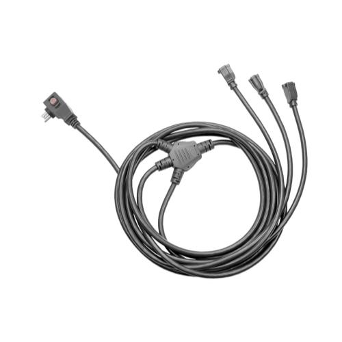 Power All Commercial Grade 125 Volt -7 ft Lead Cord w/ three 6 ft Extension Cords w/ Circuit Breaker