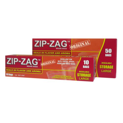 Zip-Zag Bags 10.75 in x 11 in 10/Box (300/Cs)