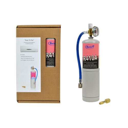 R410A Refrigerant Refill Kit (Includes Canister, Hose for 5/16 in Connection and Gauge)