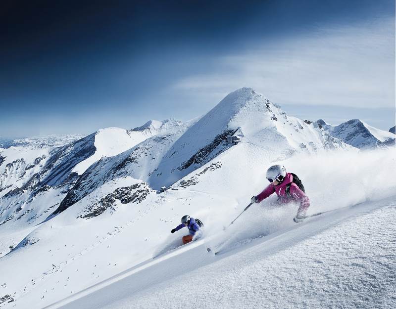 Esquiar o hacer Freeride en el Kitzsteinhorn.