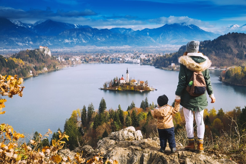 Visitando el Lago Bled en familia