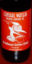Central Waters Coffee Stout Beer