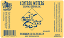 Central Waters Happy Heron Pale Ale Beer 2182