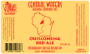 Central Waters Ouisconsing Red Ale Beer 1999