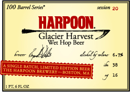 Harpoon 100 Barrel Glacier Harvest Wet Hop Beer Beer 1233