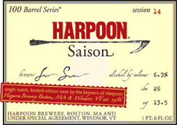 Harpoon Saison Beer 1104
