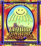 Hoppy Liquid Sunshine Blonde Ale Beer