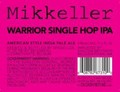 Mikkeller Single Hop Warrior IPA Beer 1932