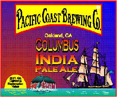 Pacific Coast Columbus IPA Beer 2923