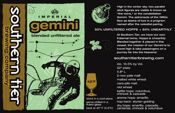 Southern Tier Gemini Beer 1589