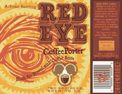 Two Brothers Red Eye Coffee Porter Beer 1679
