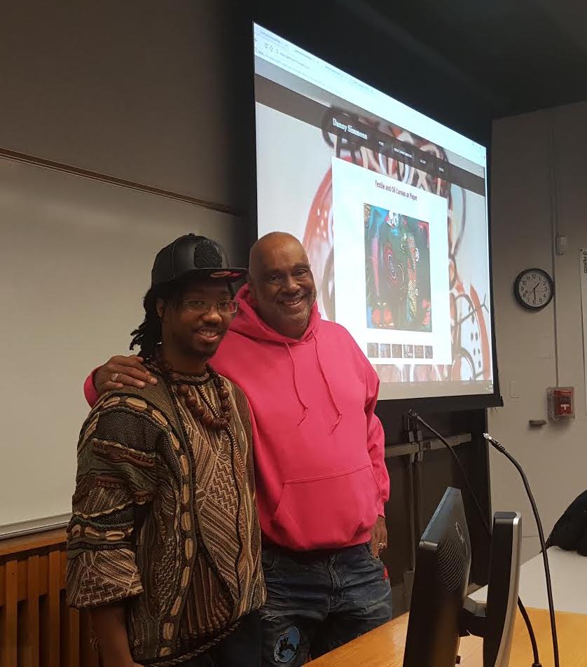 Moderator ___ with man of the hour, Danny Simmons