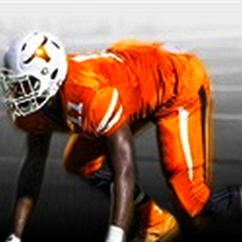 Michael Allen, Jr. – 2017 WDE/OLB – Lanier HS, Sugar Hill, GA (Photo courtesy of Hudl)