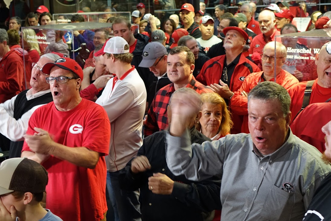 Fans react to good news on National Signing Day 2016 at Butts-Mehre, Athens, GA