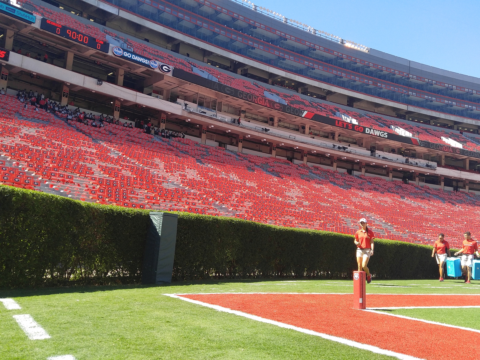 The calm before the red and black storm! Sanford Stadium, Oct. 1st, 2016, Georgia vs Tennessee (photo by Greg Poole)