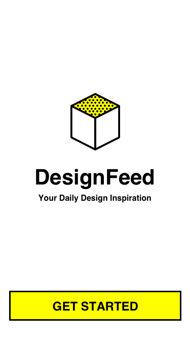 Designfeed start screen
