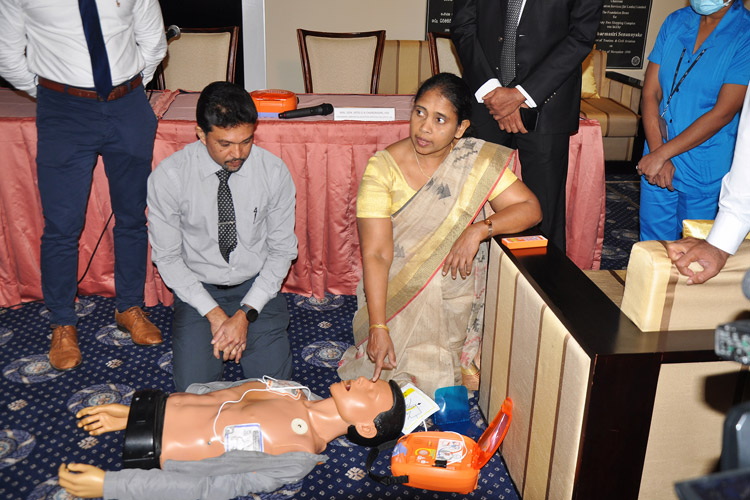 BIA receives a Nihon Kohden Automated External Defibrillator from Hemas