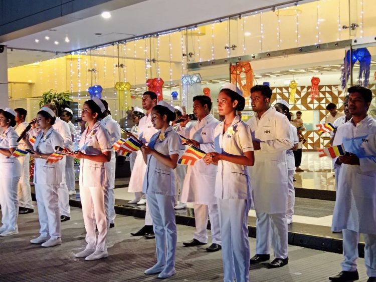 Nawaloka Hospitals Celebrates Vesak Poya with Grand Festivities and 10,000 Vegetarian Dinner Packs