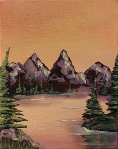 Paint & Sip: Mountain Scene - ONLINE EVENT