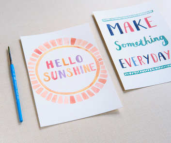 Watercolor Hand Lettering