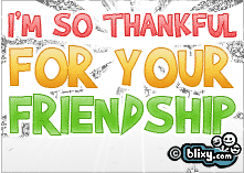 Thankful for Your Friendship