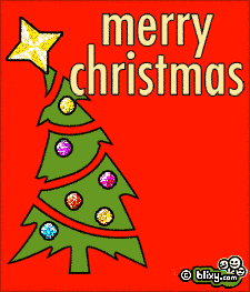 Leaning Christmas tree