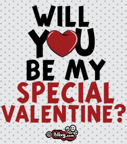 Will you be my special valentine?