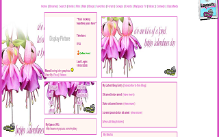 2 of a kind Valentine Myspace Layout