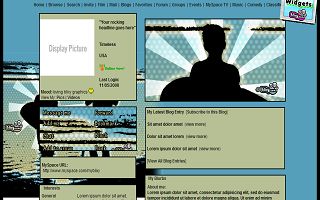 2 Young surfers Myspace Layout
