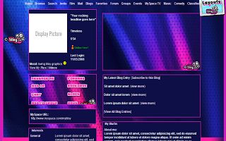 Abstract culture Myspace Layout