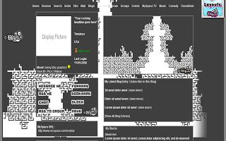 Black and white middle pixels
