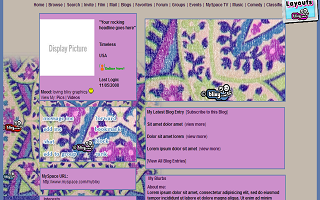 Blue purple violet green thread style