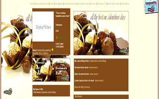Chocolate Valentines Myspace Layout