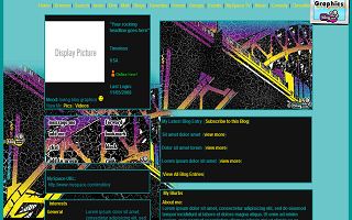 Color mix city Myspace Layout