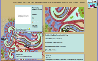 Color threaded rug style