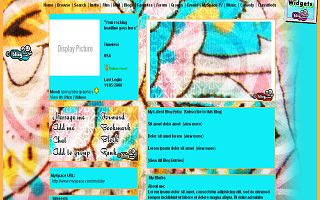 Colorfilled flower texture and blue design