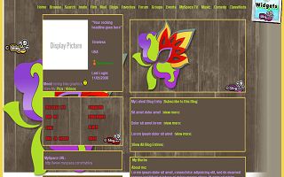 Colorful flower design in dark wood