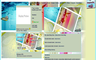 Colorful layout combo