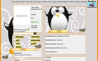 Crazy cute penguin