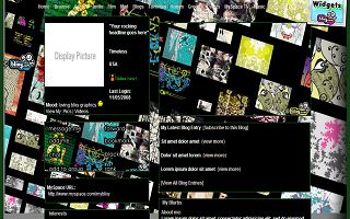 Creative Collage Myspace Layout