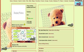 Cute bear in green