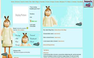 Cute puppet angel girl