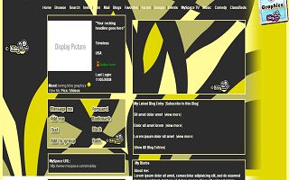 Darting yellow beige in dark gray