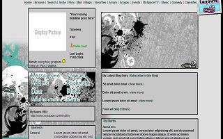 Faded white skull in grey Myspace Layout