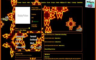 Fiery stars in black background
