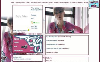 Hilary Swank Myspace Layout