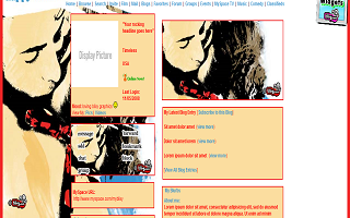 I love you Valentines Myspace Layout